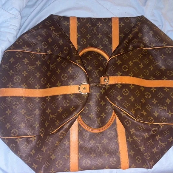 Louis Vuitton Keepall 50 Monogram Brown and Tan Duffel Bag with Monogram - Picture 3 of 9